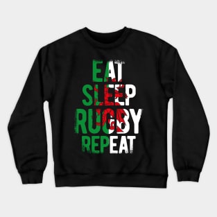 Eat sleep rugby repeat Wales rugby 2 Crewneck Sweatshirt